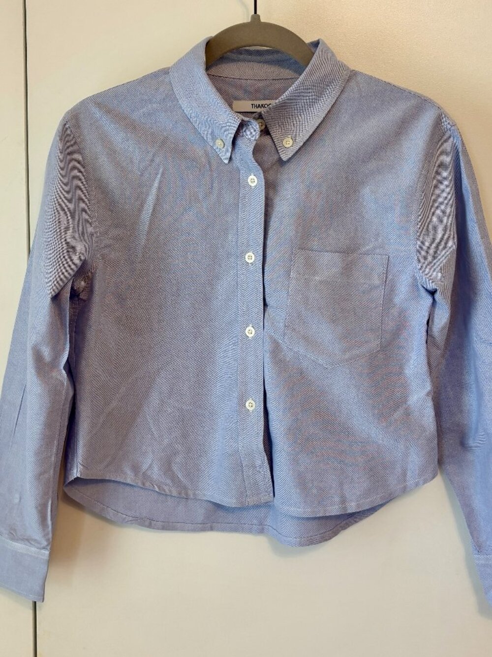 Thakoon Cropped Lavender Blouse